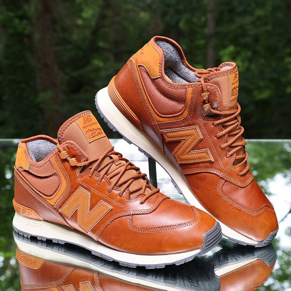 New Balance 574 Mid Rich Brown - Picture 3 of 13